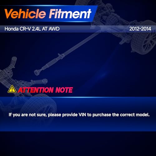 976-347 Rear Drive Shaft Prop DriveShaft Assembly Fit for Honda CR-V 2012-2014 2.4L AT AWD