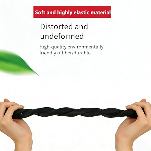 MaxPrinzel car Silent Sealing Strip B-Pillar 2 Pieces * 0.8m Windproof, dust-Proof, Noise reducing Steel Frame with Buckle EPDM (Black) Rubber Strip