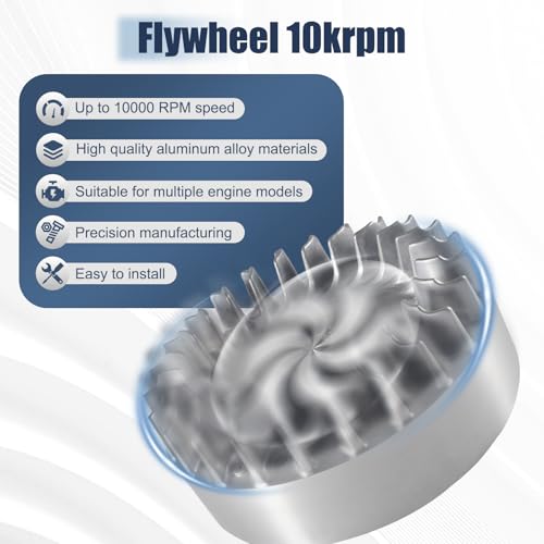 Aluminum Flywheel 10krpm for Predator 212cc 200cc 224cc Non Hemi Cast,Fit Honda GX200,69730 69736 Engine,For Coleman Mini Bike CT200U BT200X CT200U-EX Minibike Performance Parts