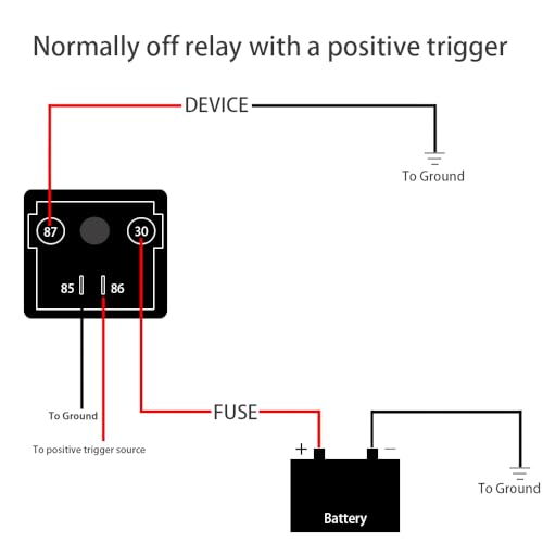 irhapsody Relay 200A, 12V Continuous Duty SPST 4-pin High Power Relay