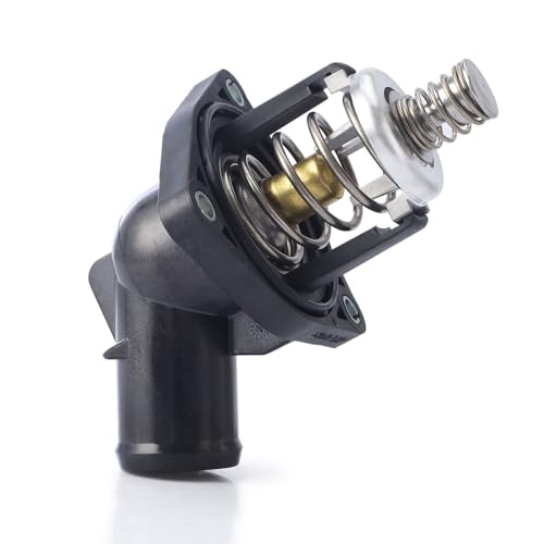 Engine Coolant Thermostat Housing Assembly Compatible with Chevrolet 2014-2019 Silverado 1500,2015-2020 Suburban Tahoe Replacement for GMC 2014-2019 Sierra,2015-2020 Yukon Replaces 15-11125 12674639