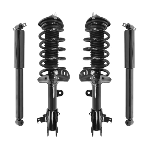 COMPLETESTRUTS - Front Complete Strut Assemblies with Coil Springs and Rear Shock Absorbers Replacement for 2005-2007 Honda Odyssey (Set of 4)