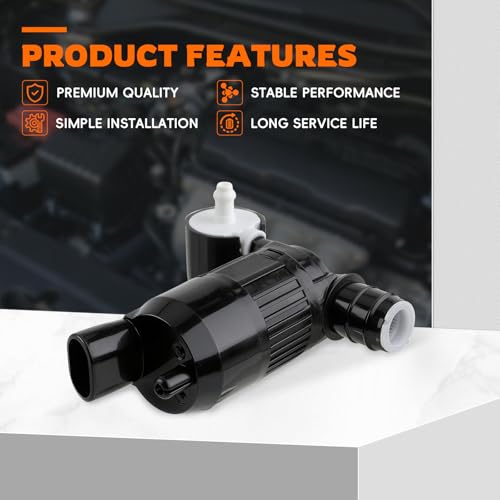 GoaMotors 28920-3JA0A Windshield Washer Pump 3.5L Fit for Nissan Pathfinder 2013-2020 for Infiniti JX35 2013 QX60 2014-2018, Replace # 289203JA0A, 289103JA0B