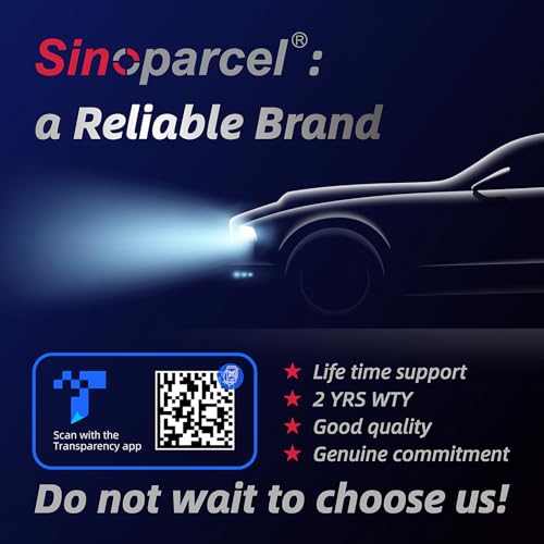 Sinoparcel D5S HID Headlight Bulb with Integrated Ballast - 6000K 35W Xenon Replacement High Low Beam Bulb - Pack of 1