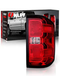 OKLPF Rear Brake Tail Lights Compatible With 2014-2018 Chevy Silverado 1500 2500HD 3500HD,GMC Sierra 3500 HD,Replacement Red Taillights Assembly,Included Bulbs and Harness,Right Passenger Side