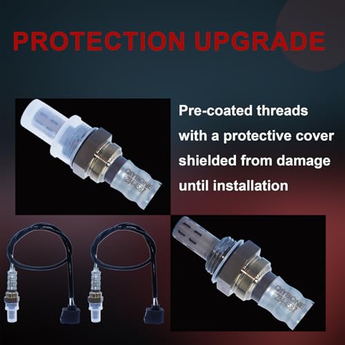2PCS Oxygen O2 Sensor Upstream Downstream 234-4587 for Jeep Liberty Grand Cherokee Wrangler JK Chry 300 Dodge Dokota Charger Challenger Grand Caravan Journey Durango 3.7L Ram 1500 2001-2023 250-24253