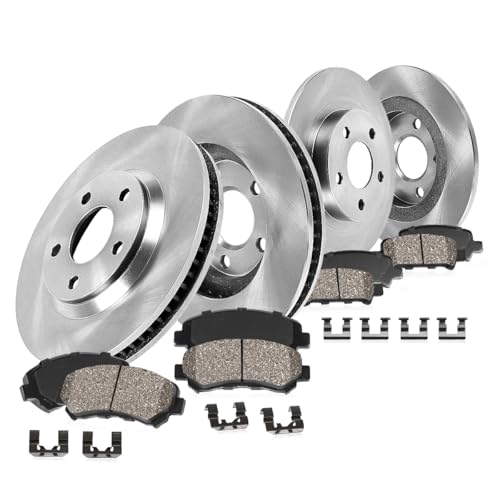 Callahan Brake Parts Front and Rear Brake Kit For Subaru Impreza 2017-22 - Disc Rotors with Ceramic Brake Pads, EBYK038610