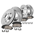 Callahan Brake Parts Front and Rear Brake Kit For Subaru Impreza 2017-22 - Disc Rotors with Ceramic Brake Pads, EBYK038610