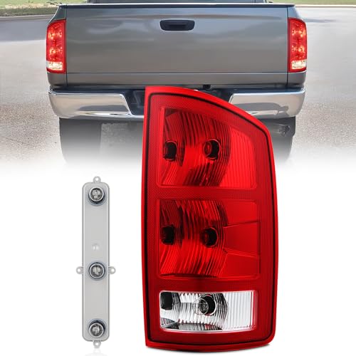 Nilight Taillight Assembly Compatible with 2002 2003 2004 2005 2006 Dodge Ram 1500 2500 3500 Rear Lamp Replacement OE Style Passenger Side