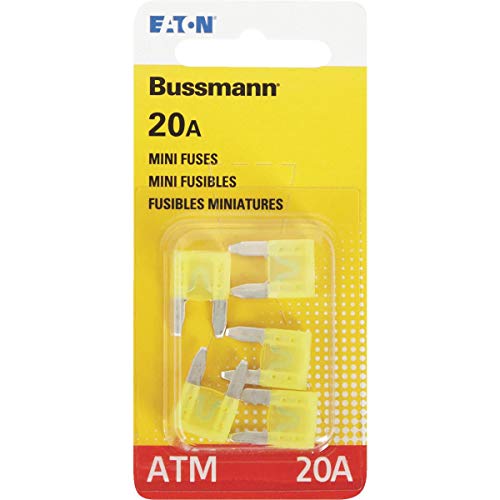 Bussmann - BP/ATM-20-RP 0408.1332 BP/ATM-20 20 Amp Fast Acting Mini-Fuse,Yellow