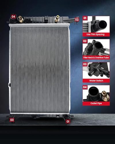 KAX CU13197 Radiator Compatible with 2016 Cruze Limited, 2011-2015 Cruze, Automotive Replacement Engine Radiators
