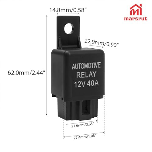 2Pcs 12V 40A Relay, Automotive 4 Pin Relays Fit for YL-388-S FLS821 Fog Driving Light, 12VDC 30A Universal Heavy Duty SPST Relay Replacement Kit for Air Fan Conditioner Starter Bar Wire Wiring Harness