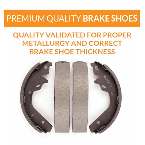 EXPPOWER Rear Drum Brake Shoe Set Replacement for 2005-2008 Chevrolet GMC Silverado Sierra 1500 modles(S855)