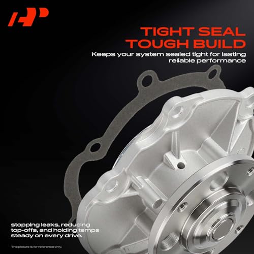 A-Premium Water Pump W/Gasket [DOHC, 6Cyl 2.8 3.0 3.6L] Compatible with Chevy & GMC & Cadillac & Buick & Pontiac & Saab & Suzuki & Saturn, for Camaro, Equinox, Colorado, SRX, LaCrosse, Allure & More