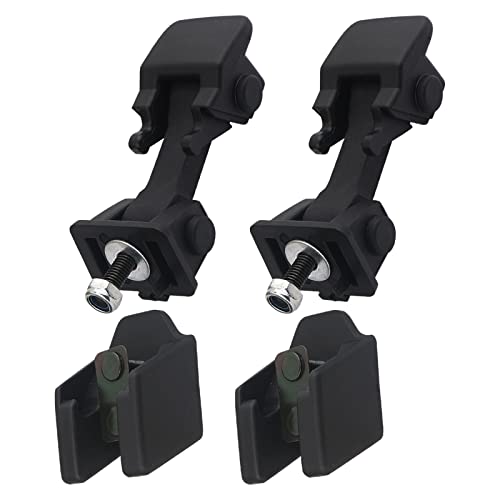 Hood Latch w/Catch Bracket & Rubber Strap 55395653AG Compatible with Jeep Wrangler JK JKU 2007 2008 2009 2010 2011 2012 2013 2014 2015 2016 2017 Hood Hold Down Clip Parts