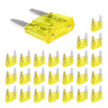 Rdxcv 25 PCS 20 Amp Mini Car Fuses, 20A Automotive Blade Fuse Replacement, Auto Fuse Kit for Car RV Truck Motorcycle SUV Boat