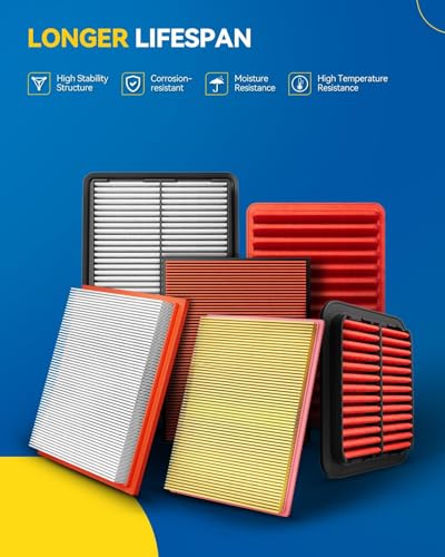 PHILTOP Engine Air Filter, Compatible with CA12295 Subaru Crosstrek 2018-2026, Forester 2019-2026, Outback 2020-2025, Ascent 2019-2025, Impreza, Legacy, WRX, Flexible Panel