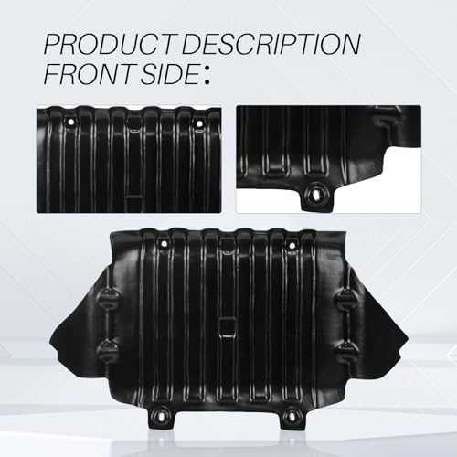 CarPartsDepot Front Lower Engine Splash Shield Center Under Cover Compatible with 2007-2014 Chevy Silverado 1500 & Suburban & Tahoe & GMC Sierra & Cadillac Escalade GM1228139 22781371