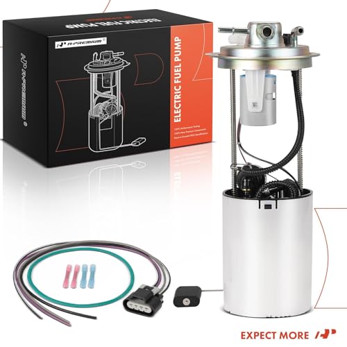 A-Premium Electric Fuel Pump Module Assembly with Pressure Sensor Compatible with Chevrolet Silverado 1500 & GMC Sierra 1500 2500 HD, 2004-2006, 4.3L 4.8L 5.3L 6.0L, with Sending Unit, Replace# E3609M