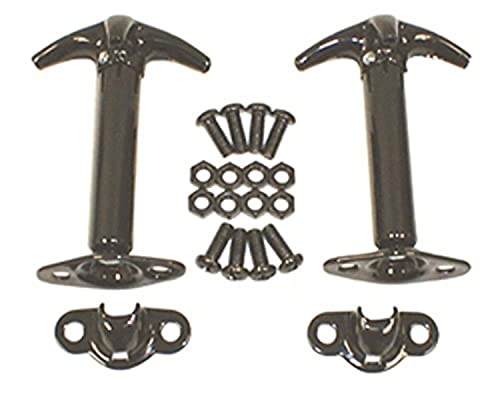 Rugged Ridge Hood Catch Kit for Jeep CJ/Wrangler YJ - Fits 1941–1995 Models - Durable Construction & Easy Installation