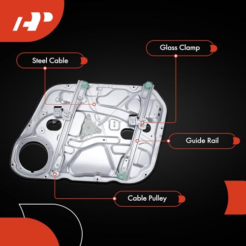 A-Premium Power Window Regulator with Motor Compatible with Hyundai Elantra 2009-2012 Front Left Fit for Hatchback only