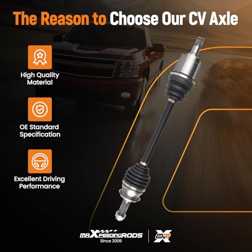 maXpeedingrods Front CV Axle Shaft Assembly for Honda Civic 2006 2007 2008 2009 2010 2011 2012 2013 2014 2015, L4 1.8L Automatic Transmission, Left Driver Side, Replace# 44306SNA000, 44306SNA900