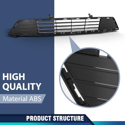 PIT66 Front Bumper Grille Fit Cadillac XT5 2017-2019 Black