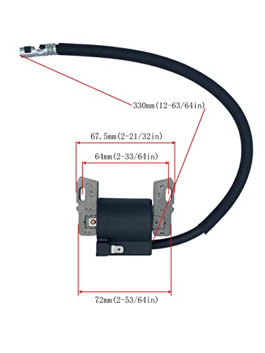 YAMAKATO 591459 492341 Lg492341 Ignition Coil for Briggs and Stratton Toro MTD Craftsman Cub Cadet Engine Lawn Mower Riding Tractor Armature Magneto OEM Pack of 1