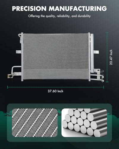 SCITOO A/C Condenser for 2011-2019 for Ford for Explorer 3.5L 2014-2018 for Ford for Police Interceptor Utility 3.5L Replace 3911
