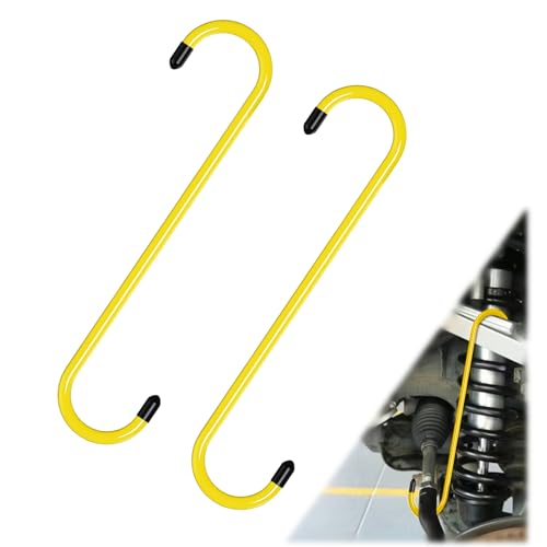 BFXM 2PCS Brake Caliper Hanger Compression Mechanic Tool with Rubber Tips, Durable Steel, Rust-Proof Automotive Tools for Braking, Axle, Suspension, Herramientas para Extensión de Frenos