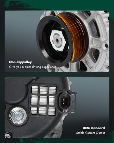 SCITOO Alternator Fit for Chevrolet for Aveo 1.6L 2009-2011,for Chevrolet for Aveo5 1.6L 2009-2011,for Pontiac for G3 1.6L 2009-2010,for Pontiac for G3 Wave 1.6L 09 12V 95Amp CW 5-Groove 8486