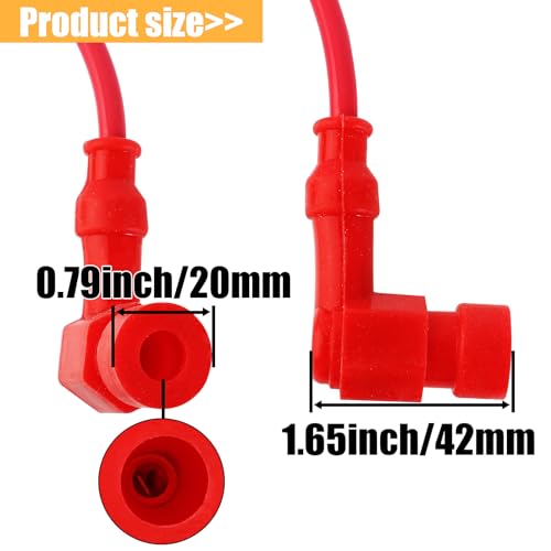 QAZAKY High Performance CDI Ignition Coil Compatible with 49cc - 50cc 60cc 66cc 80cc 2-stroke Engine Motor Motorized Bicycle Bike With Mounting Parts