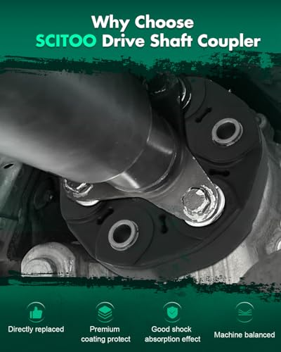 SCITOO Driveshaft Drive Shaft Coupler Flex Joint Shaft Coupling Fit for Cadillac for CTS 2003-2006,Replace OE# 935-608,19299917