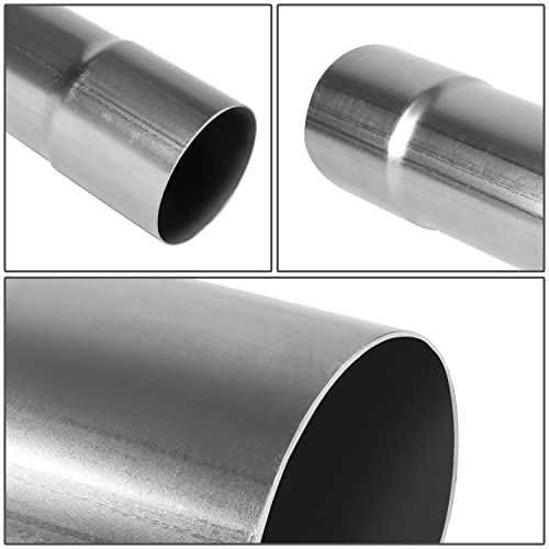 DNA MOTORING ZTL-PP-25-45-RAW 45 Degree DIY Custom Mandrel Exhaust Tubing, 2.5" OD, Mild Steel,Universal Fit