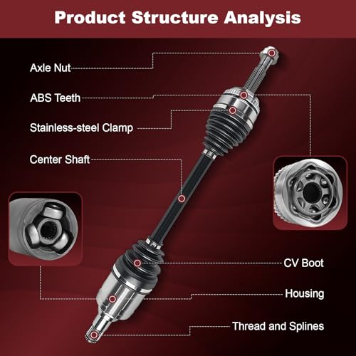 CV Axle Shaft Front Passenger & Driver For Honda Civic 2006-2015 L4 1.8L