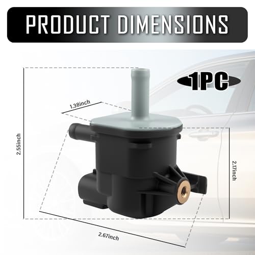 Car Vacuum Purge Valve Solenoid Replacement OEM#90910-12276,Evap Purge Valve Compatible with Pontiac Mazda Scion Lexus,Vapor Canister Purges Valves Solenoid Car Accessories