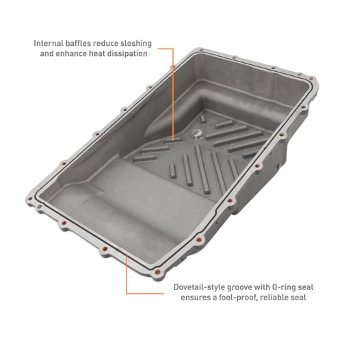Mishimoto Aluminum Transmission Pan, Compatible with Ford 10R60 & 10R80 Transmissions