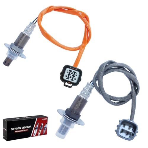 QIYBONE Oxygen O2 Sensor Upstream and Downstream for Subaru Outback Forester Impreza Legacy 2006 2007 2008 2009 2010 2011 2012 Saab 9-2X 2.5L H4 Replace 22641-AA36A 22690-AA810 234-9123 234-4445 2PCS