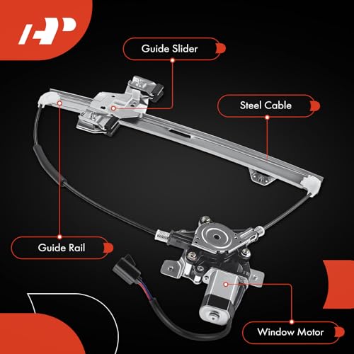 A-Premium Electric Power Window Regulator with Motor Compatible with Hummer H2 2003-2009 Rear Right Passenger Side