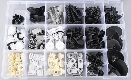 OAUTOO 180pcs fits Chevy Tahoe & Suburban GMC Yukon 2007-2014 Auto Body Interior and Exterior Retainer Fastener Clip Assortment