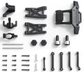 X-TMAGA HS18-05 (Not Compatible with 18305) RC Car Replacement Wear Parts Kit Consumable Parts, Front Bumper, Suspension Arms, Steering Linkages & Hardware Set