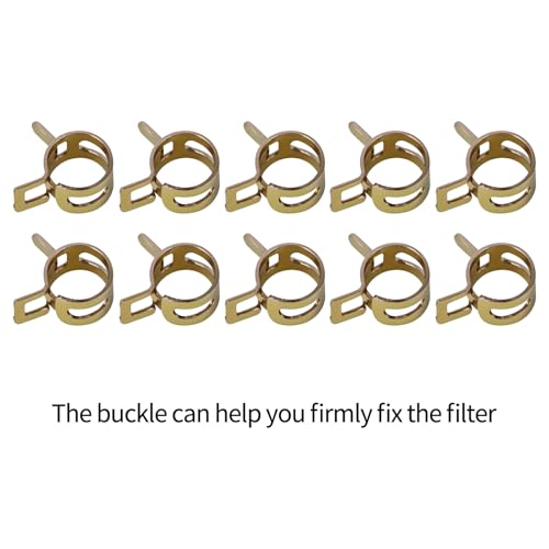 Inline Fuel Filter for Lawn Mower, Small Engine, Kohler, John Deere, Kawasaki - Gas Filter Replacement with High Flow Design (12-Pack)