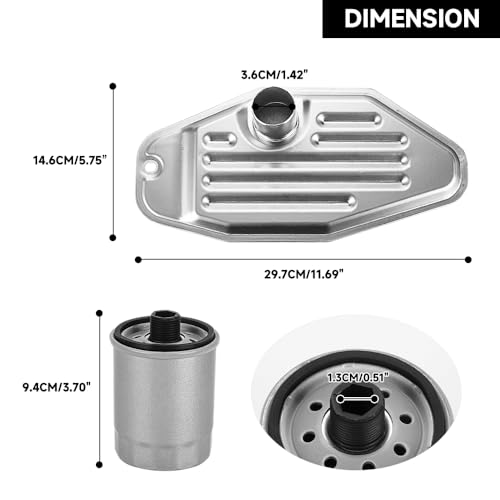 YOLLKY 4WD Transmission Filter Kit for 45RFE 545RFE 68RFE