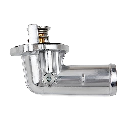 MITZONE Upgrade Aluminum Thermostat Housing Assembly Compatible with Dodge Durango Grand Cherokee 2011-2015 Wrangler JK 2012-2018 Replace 902-852 5184651AG 5184651AH