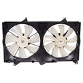 TRQ Radiator Dual Cooling Fan Assembly Compatible with 2004-2006 Lexus ES330 Toyota Camry 2004-2008 Solara LX3115111