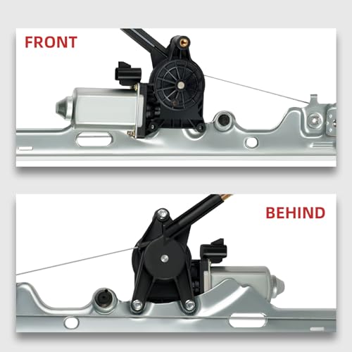 OVANOH Pair Front Driver & Passenger Power Window Regulator w/Motor Compatible for Chevy Silverado Tahoe Suburban Avalanche Cadillac Escalade GMC Yukon Sierra 2000-2006 Left & Right Side Set of 2