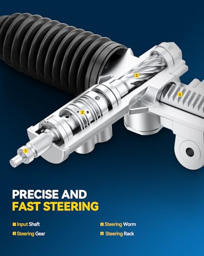 PHILTOP Power Steering Rack and Pinion Compatible with Chevy Camaro 1998-2002 All Models, Pontiac Firebird 1998-2002 All Models, Hydraulic Rack and Pinion Replace 22-185