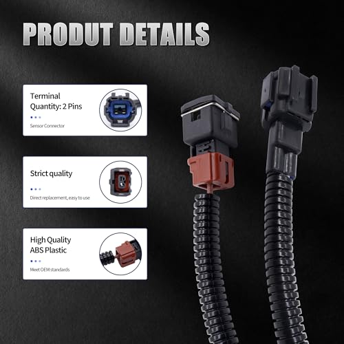 HiSport 22060-30P00 Knock Sensor with Harness Wire - Compatible with Infiniti G20 I30 Q45 QX4 J30 M30 Nissan Altima Sentra Frontier Xterra Maxima 200SX 240SX 300ZX Pathfinder Pickup Quest D21 NX