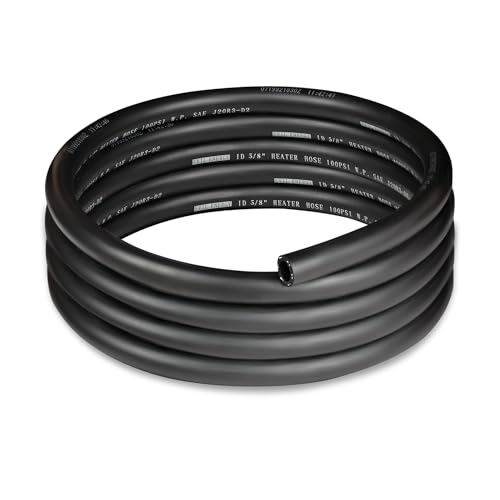 EVIL ENERGY 5/8" Heater Hose Coolant Radiator Straight 100PSI SAE 20R3 10FT Black