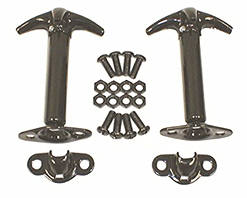 Rugged Ridge Hood Catch Kit for Jeep CJ/Wrangler YJ - Fits 1941–1995 Models - Durable Construction & Easy Installation